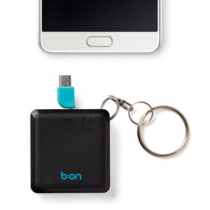 Balvi Powerbank-Schlüsselanhänger 1200 mAh 4,7 x 4,7 cm