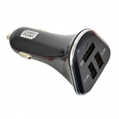 Carpoint Autoladegerät USB Triple 12/24V 2/2,4A