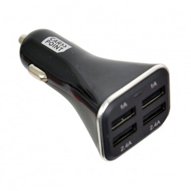 Carpoint Autoladegerät USB Vierfach 12/24V 1/2,4A