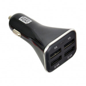 Carpoint Autoladegerät USB Vierfach 12/24V 1/2,4A