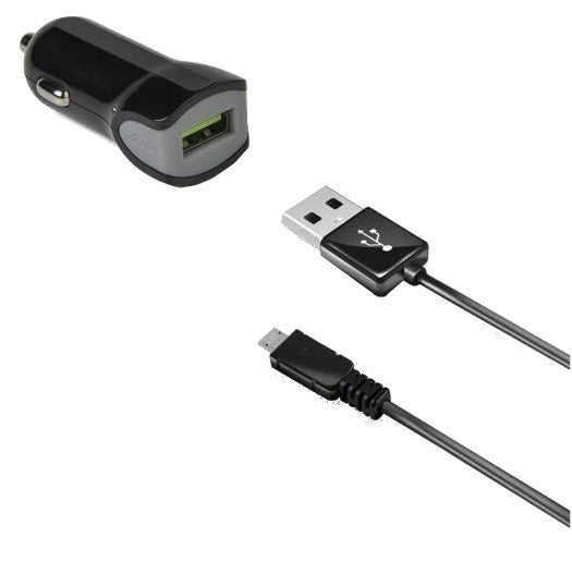 Celly Autoladegerät USB 12/24V 2.4A + Micro-USB Datenkabel