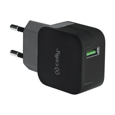 Celly Steckerladegerät Turbo 1 USB-Anschluss 2,4A
