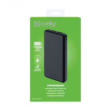 Laden Sie das Bild in den Galerie-Viewer, Celly Powerbank 10000 mAh 5 V 2,1 A  2-teilig