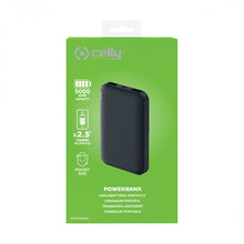 Laden Sie das Bild in den Galerie-Viewer, Celly Powebank 5000 mAh 5 Volt 2,1 A  2-teilig