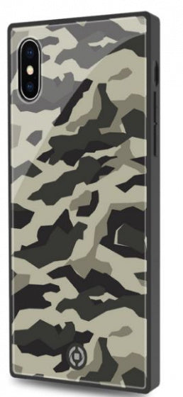 Celly Handyhülle Diamond Square Für Iphone X/XS Grün/Schwarz