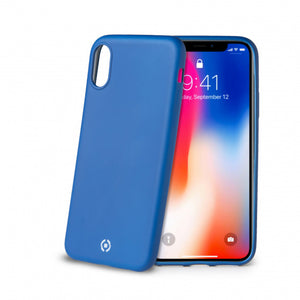 Celly Handyhülle Softmatt Iphone XS/X Polyurethan Matt Schwarz