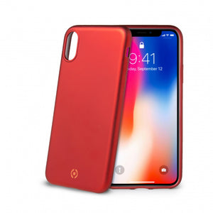 Celly Handyhülle Softmatt Iphone XS/X Polyurethan Matt Schwarz