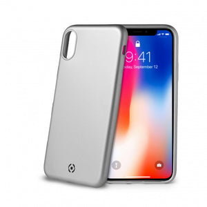 Celly Handyhülle Softmatt Iphone XS/X Polyurethan Matt Schwarz