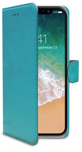 Celly Handyhülle Wally Für iPhone XS/X Kunstleder Schwarz/Braun