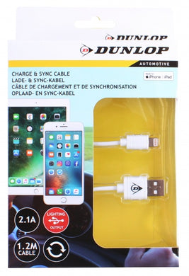 Dunlop Datenkabel Apple Lightning Kabel / USB 2.0 120 cm