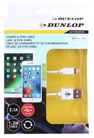 Dunlop Datenkabel Apple Lightning Kabel / USB 2.0 120 cm