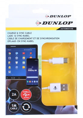 Dunlop Datenkabel Typ-C / USB 2.A 100 cm