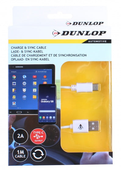 Dunlop Datenkabel Typ-C / USB 2.A 100 cm