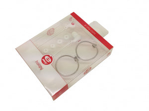 E-My In Ear Ohrhörer E-Mode-Hoop-Damen Weiß/Silber