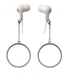 E-My In Ear Ohrhörer E-Mode-Hoop-Damen Weiß/Silber