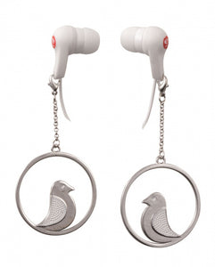 E-My In Ear Ohrhörer E-Mode-Hoop-Damen Weiß/Silber