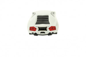 Giggle Beaver Powebank Sportwagen 5200 mAh 11 cm Weiß/Schwarz 4-teilig