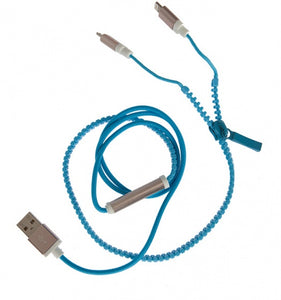 Kamparo Ladekabel 2-In-1 Reißverschluss-Kabel 50 cm