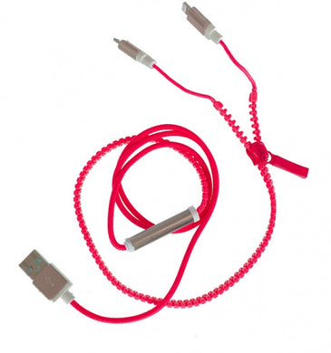 Kamparo Ladekabel 2-In-1 Reißverschluss-Kabel 50 cm