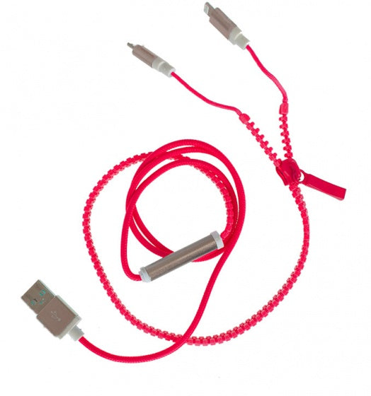 Kamparo Ladekabel 2-In-1 Reißverschluss-Kabel 50 cm