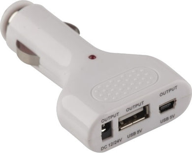 Lifetime Cars USB Car Charger 12/24 V 1 A