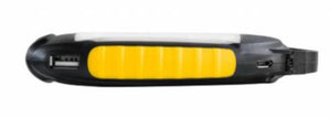National Geographic 4-In-1-Solarladegerät 13 cm Aluminium Schwarz/Gelb
