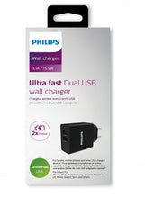 Laden Sie das Bild in den Galerie-Viewer, Philips 2-fach USB-Ladegerät DLP2610 5V/1A