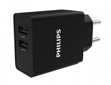 Philips 2-fach USB-Ladegerät DLP2610 5V/1A