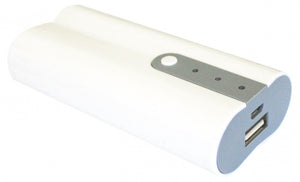 Powerplus Powerbank Solar mit Lampe Weiß/Grau 6-teilig