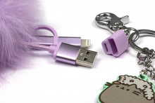 Laden Sie das Bild in den Galerie-Viewer, Thumbsup! Pusheen 3-In-1-USB-Ladekabel Pompom Lila