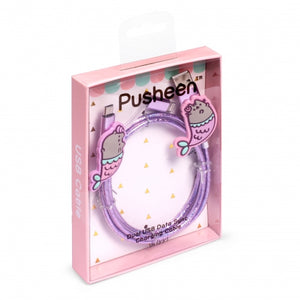 Pusheen USB-Ladekabel Meerjungfrau 105 cm Lila