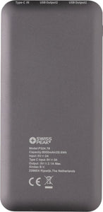 Swiss Peak Powerbank 8000 mAh 13,7 x 6,6 cm Aluminium