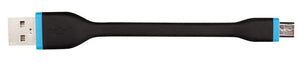 Velleman Ladekabel Micro-USB/USB 12 cm Nickel Blau