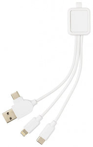 XD Collection Ladekabel 6-In-1 Antimikrobiell 16,8 cm ABS