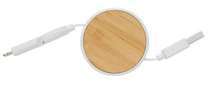 XD Collection Ladekabel Ontario 3-In-1 5 cm ABS Weiß/Natur