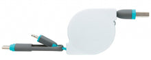 Laden Sie das Bild in den Galerie-Viewer, XD Collection Ladekabel 3-In-1 13 cm ABS Schwarz/Weiß