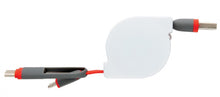 Laden Sie das Bild in den Galerie-Viewer, XD Collection Ladekabel 3-In-1 13 cm ABS Schwarz/Weiß