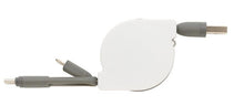Laden Sie das Bild in den Galerie-Viewer, XD Collection Ladekabel 3-In-1 13 cm ABS Schwarz/Weiß