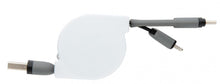 Laden Sie das Bild in den Galerie-Viewer, XD Collection Ladekabel 3-In-1 13 cm ABS Schwarz/Weiß