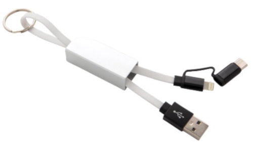 XD Collection Ladekabel 3-In-1 15 cm PP/Aluminium