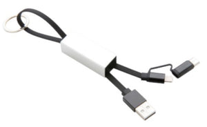 XD Collection Ladekabel 3-In-1 15 cm PP/Aluminium