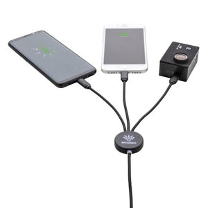 XD Collection Ladekabel 3-In-1 19,3 cm Nylon/Aluminium