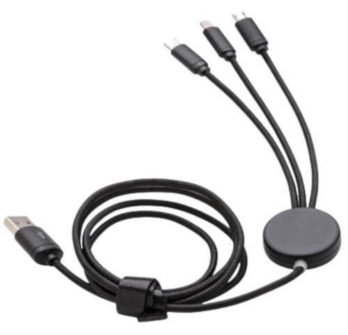 XD Collection Ladekabel 3-In-1 19,3 cm Nylon/Aluminium