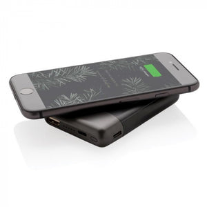 XD Collection Powerbank 5.000 mAh drahtlos 9,6 cm Schwarz 2-teilig