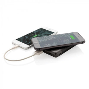 XD Collection Powerbank 5.000 mAh drahtlos 9,6 cm Schwarz 2-teilig