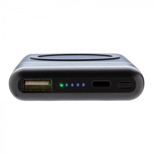 XD Collection Powerbank 5.000 mAh drahtlos 9,6 cm Schwarz 2-teilig