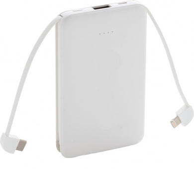 XD Collection Powerbank 5.000 mAh mit Kabeln 10,5 cm