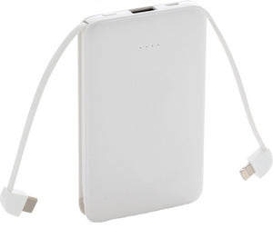 XD Collection Powerbank 5.000 mAh mit Kabeln 10,5 cm