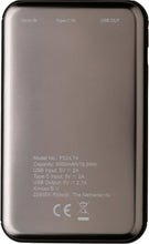 Laden Sie das Bild in den Galerie-Viewer, XD Collection Powerbank 5000 mAh 10,1 x 6,2 cm Edelstahl Braun/Schwarz