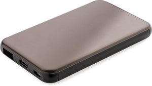 XD Collection Powerbank 5000 mAh 10,1 x 6,2 cm Edelstahl Braun/Schwarz